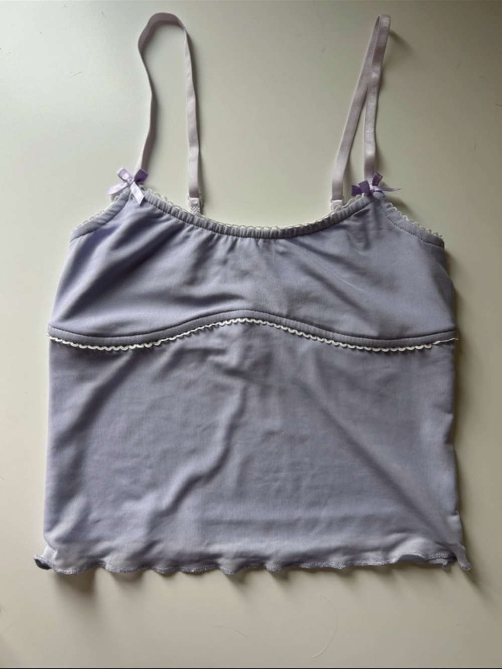 Edikted Lilac Camisole with Lace Trim